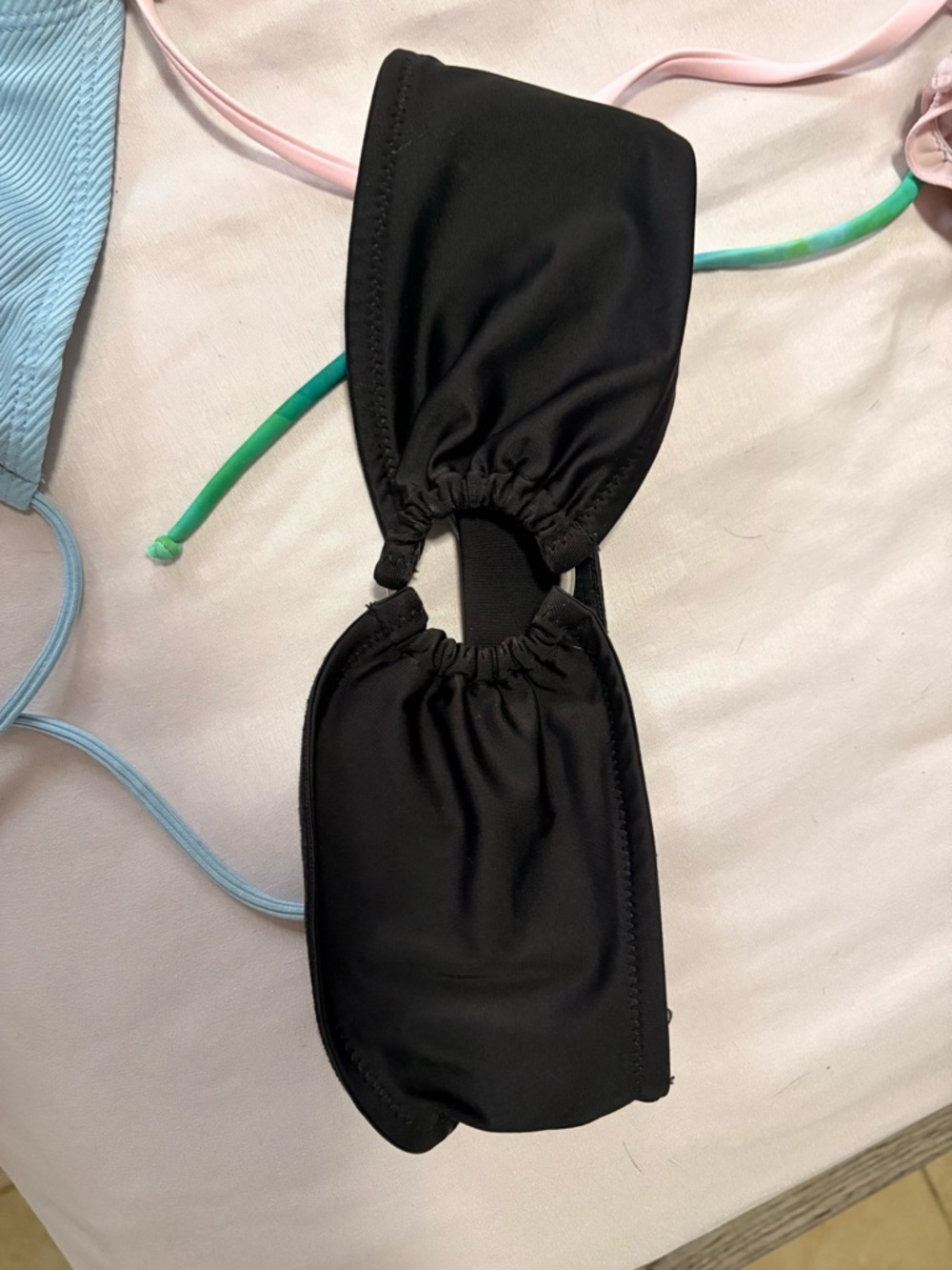 H&M Black Cutout Swim Top